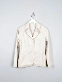Women’s Vintage Cream Corduroy 1970s Tailored Jacket 8