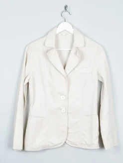 Women’s Vintage Cream Corduroy 1970s Tailored Jacket 8