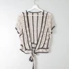 Women's Vintage Cream Crochet Top M/L