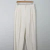Women's Vintage Cream High Waist Trousers 31"W/ M