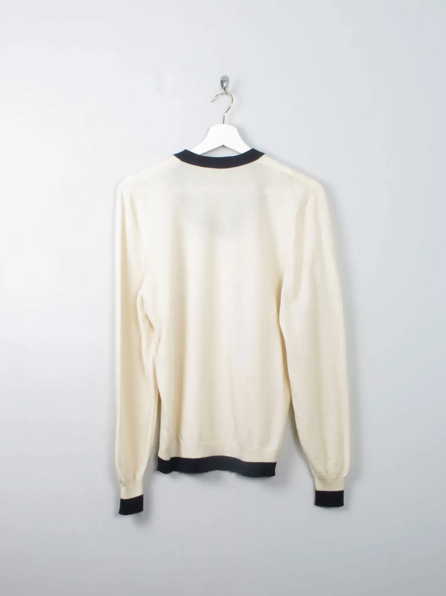 Women’s Vintage Cream Jaeger Merino Wool Jumper S/M