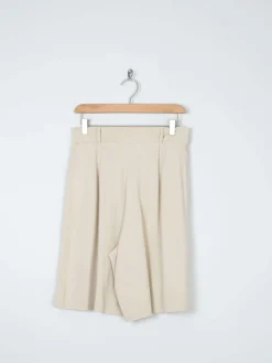 Women’s Vintage Cream Long Flowing Shorts 10/12