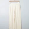 Women's Vintage Cream Wool Cropped Trousers 10/12