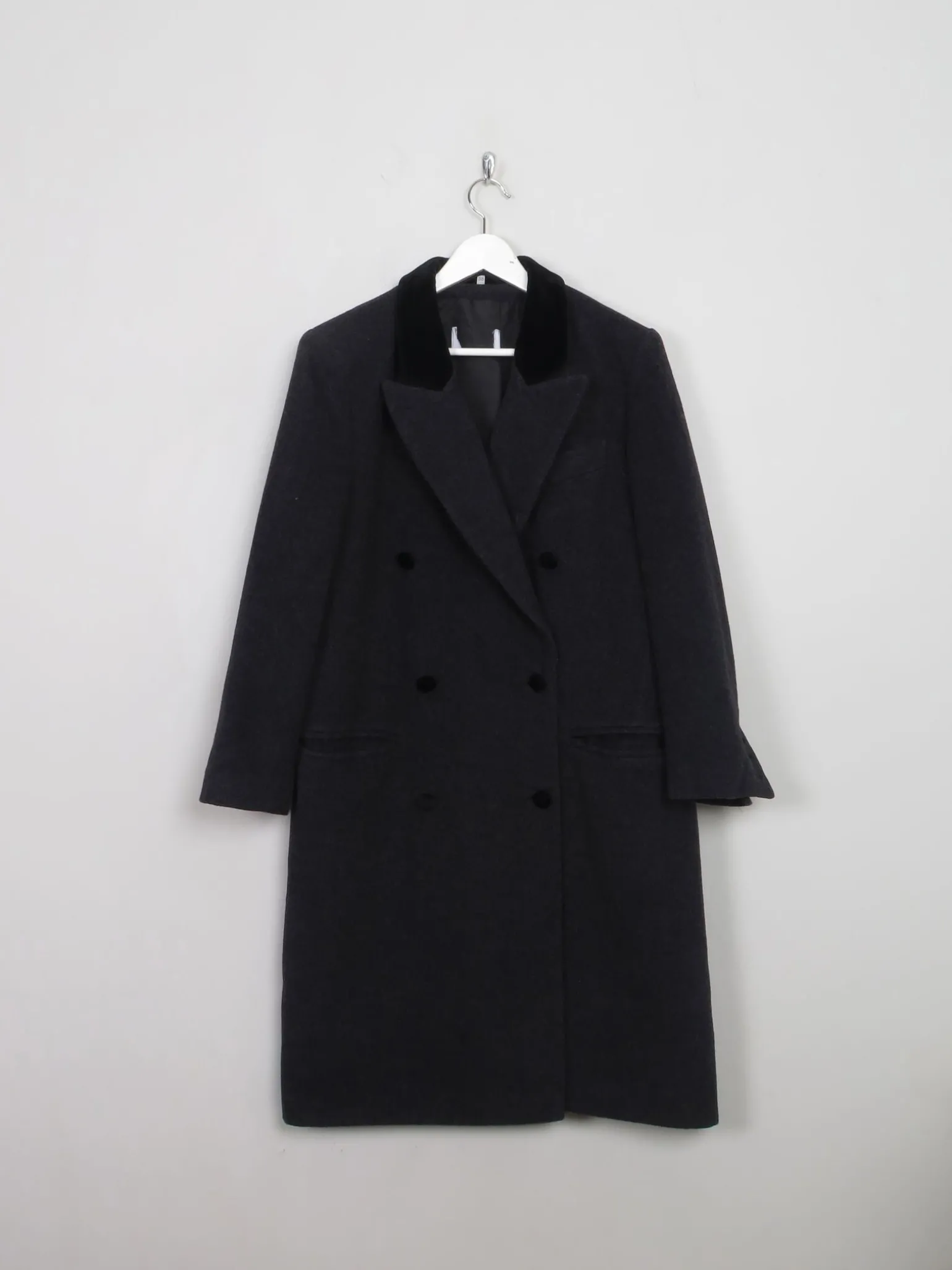 Women's Vintage Dark Grey Coat M/L