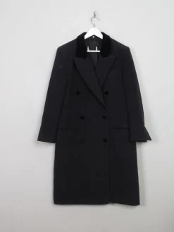 Women's Vintage Dark Grey Coat M/L