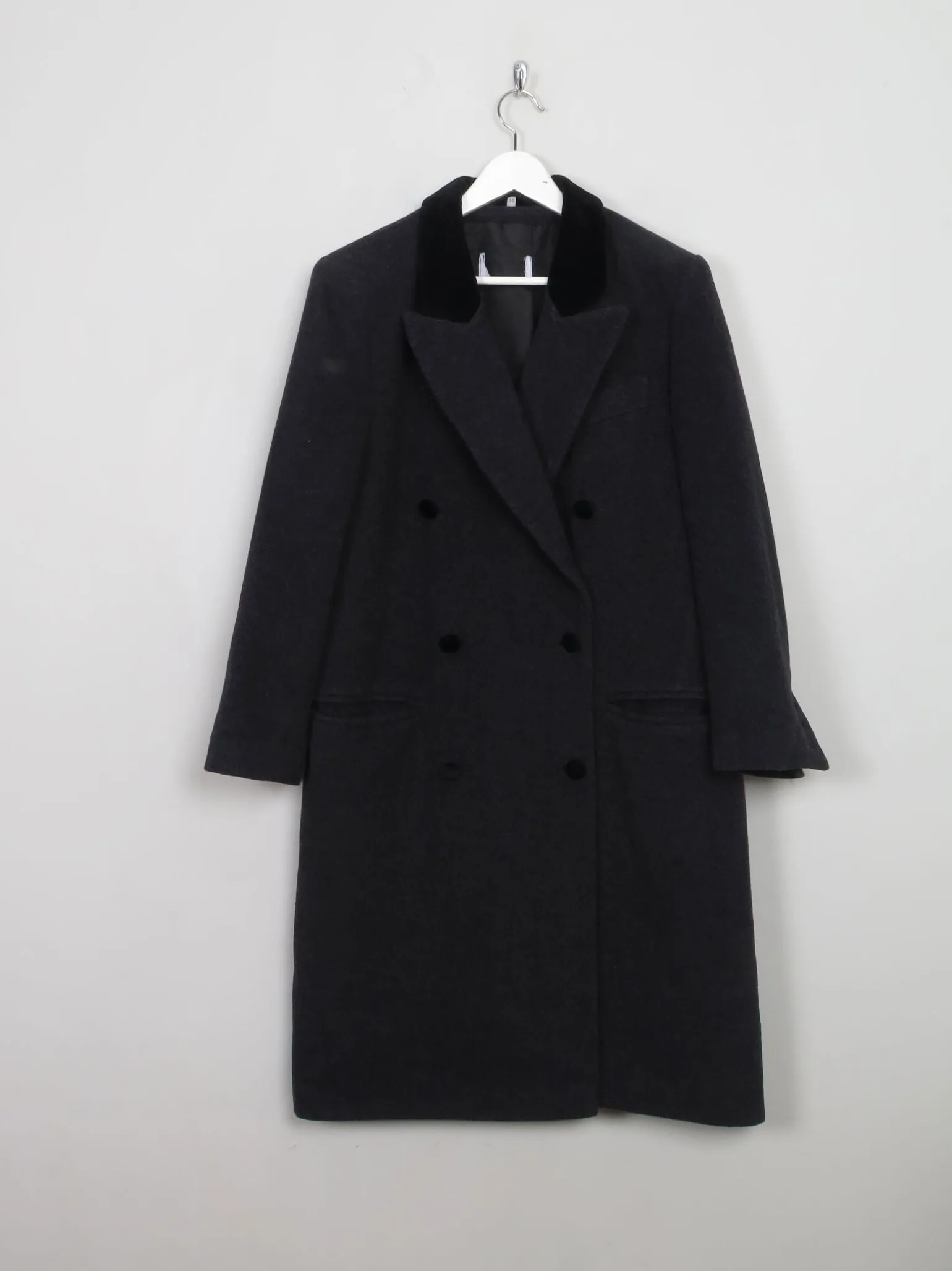 Women's Vintage Dark Grey Coat M/L
