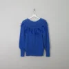 Women's Vintage Electric Blue Mohair Jumper S/M