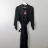 Women's Vintage Embroidered Dressing Gown Golden Bee