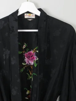 Women's Vintage Embroidered Dressing Gown Golden Bee