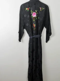 Women's Vintage Embroidered Dressing Gown Golden Bee