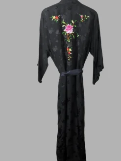 Women's Vintage Embroidered Dressing Gown Golden Bee