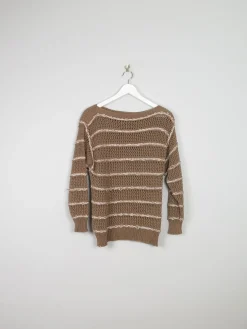 Women's Vintage Escada Crochet Cotton Jumper S