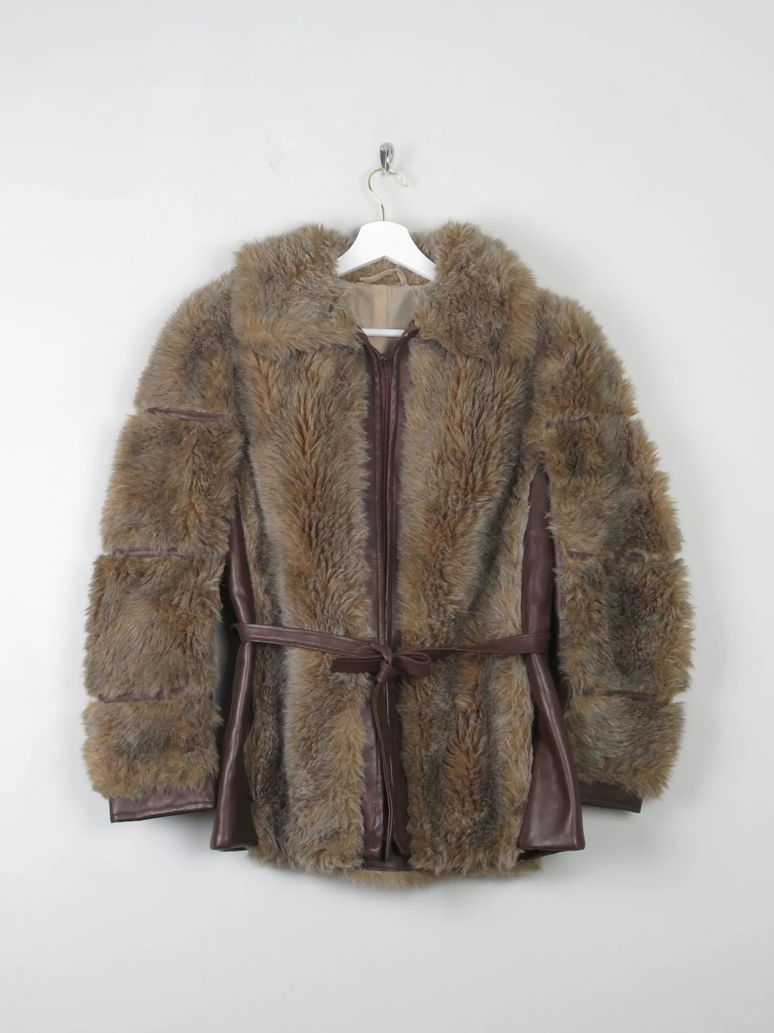 Women's Vintage Faux Fur 1970s Jacket S/M