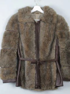 Women's Vintage Faux Fur 1970s Jacket S/M