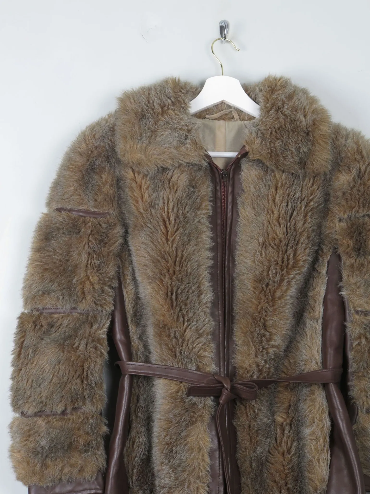 Women's Vintage Faux Fur 1970s Jacket S/M