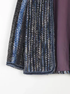 Women’s Vintage  Flecked Wool Cropped Cardigan 3/4 Sleeves  10/12