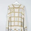 Women’s Vintage Gold & Silver Knitted Jumper S-L