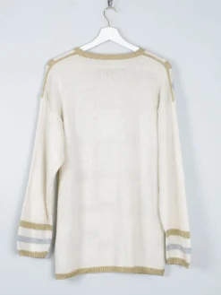 Women’s Vintage Gold & Silver Knitted Jumper S-L