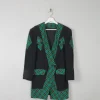 Women's Vintage Green & Black Tartan Jacket S