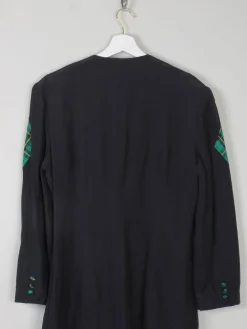 Women's Vintage Green & Black Tartan Jacket S
