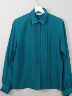 Women's Vintage Green Blouse S/M