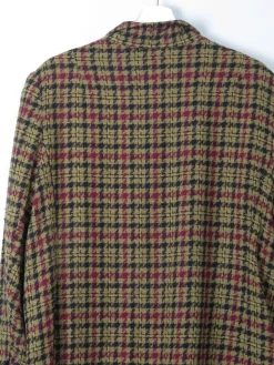 Women's Vintage Green Check Jacket L/XL