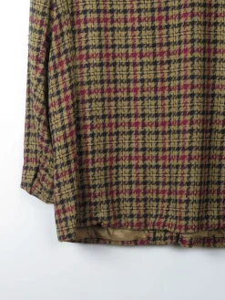Women's Vintage Green Check Jacket L/XL
