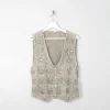 Women's Vintage Green Waistcoat S/M