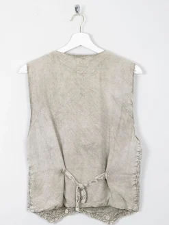 Women's Vintage Green Waistcoat S/M