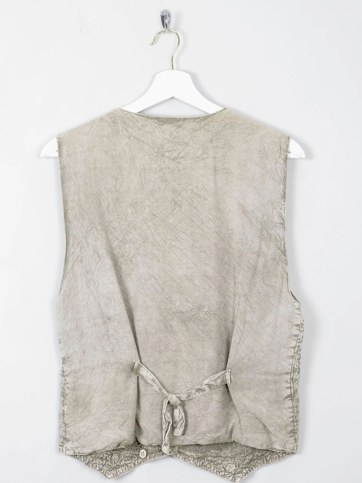 Women's Vintage Green Waistcoat S/M