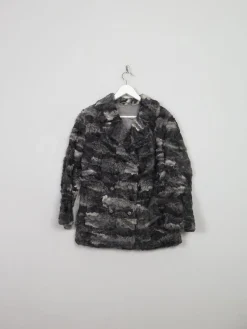 Women's Vintage Grey Astrachan Jacket M