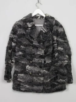 Women's Vintage Grey Astrachan Jacket M