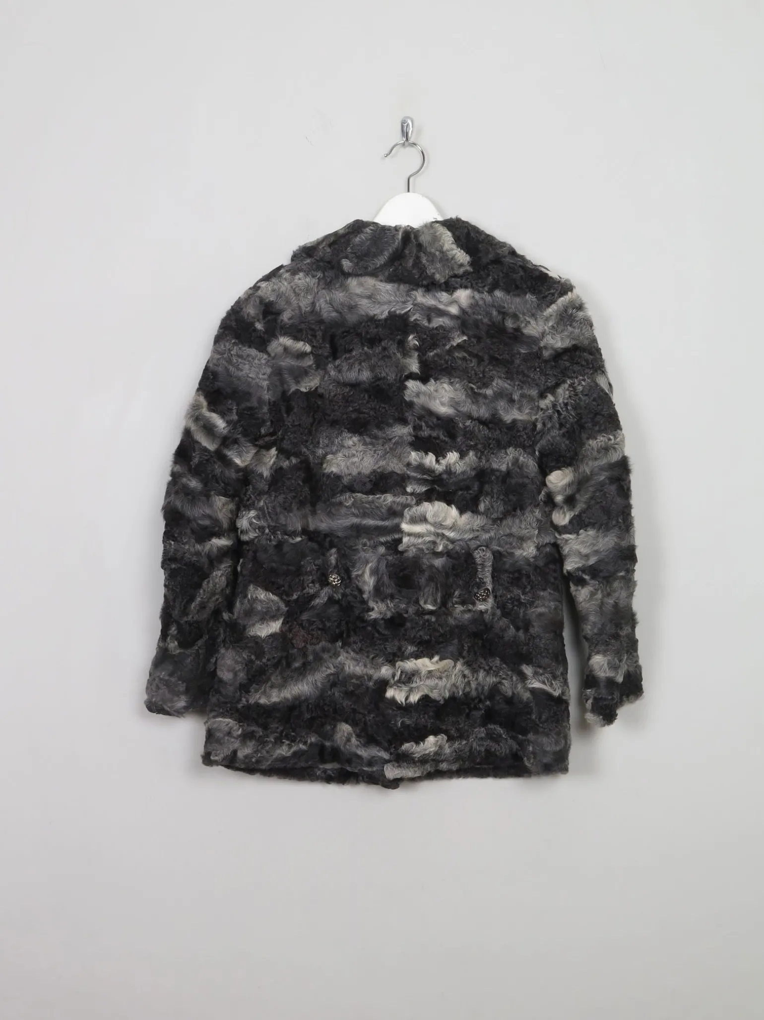Women's Vintage Grey Astrachan Jacket M