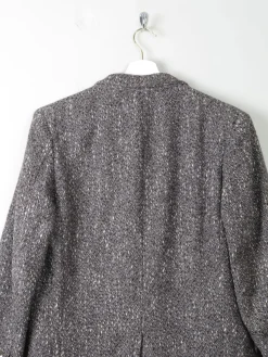 Women's Vintage Grey Tweed Liz Claiborne Jacket S/M Petit