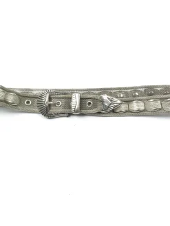 Women's Vintage Heavy Metal Silver Belt S/M