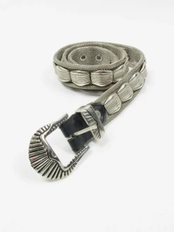 Women's Vintage Heavy Metal Silver Belt S/M