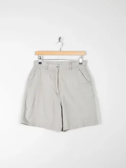 Womens Vintage High Waisted Khaki Shorts 10 29"
