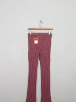 Women's Vintage Knitted Pink Trousers Unworn XS/S