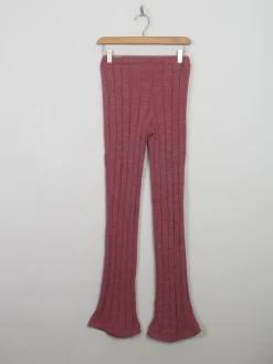 Women's Vintage Knitted Pink Trousers Unworn XS/S