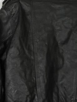 Women's Vintage Leather & Sheepskin Bomber Jacket S