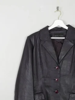 Women's Vintage Leather Jacket Plum L