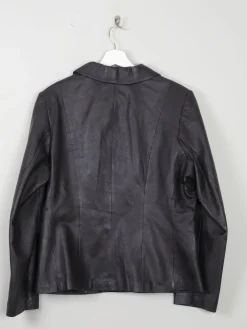 Women's Vintage Leather Jacket Plum L