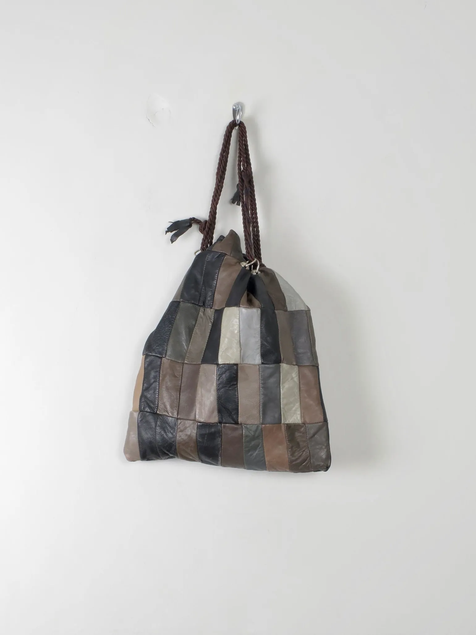 Women's Vintage Leather Patchwork Bag