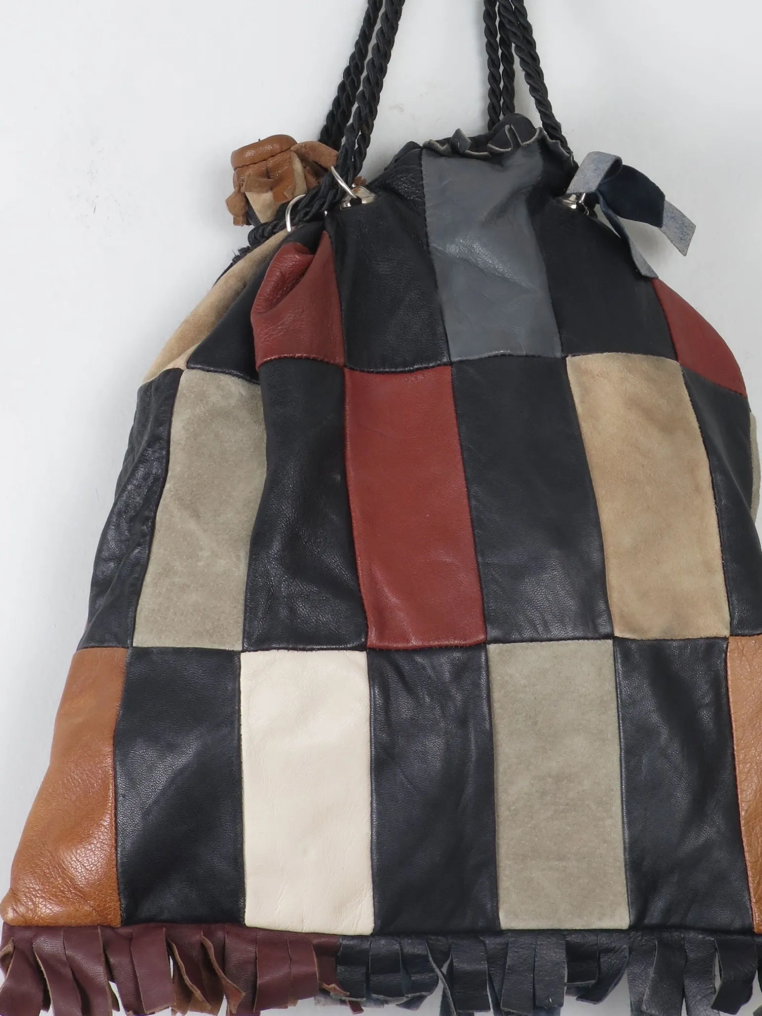 Women's Vintage Leather Patchwork Bag