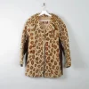 Women's Vintage Leopard Print Sheepskin & Suede Jacket S/M