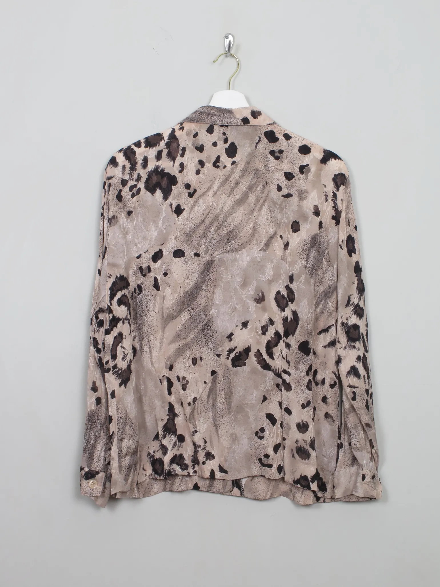 Women's Vintage Leopard Print Blouse M/L