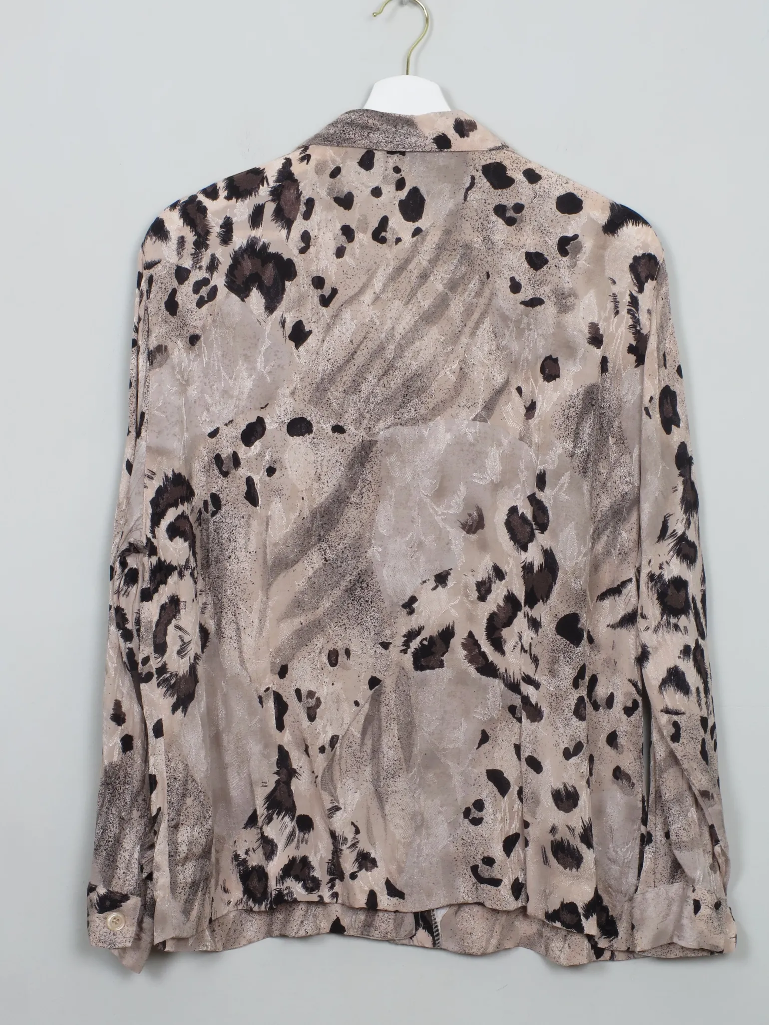 Women's Vintage Leopard Print Blouse M/L
