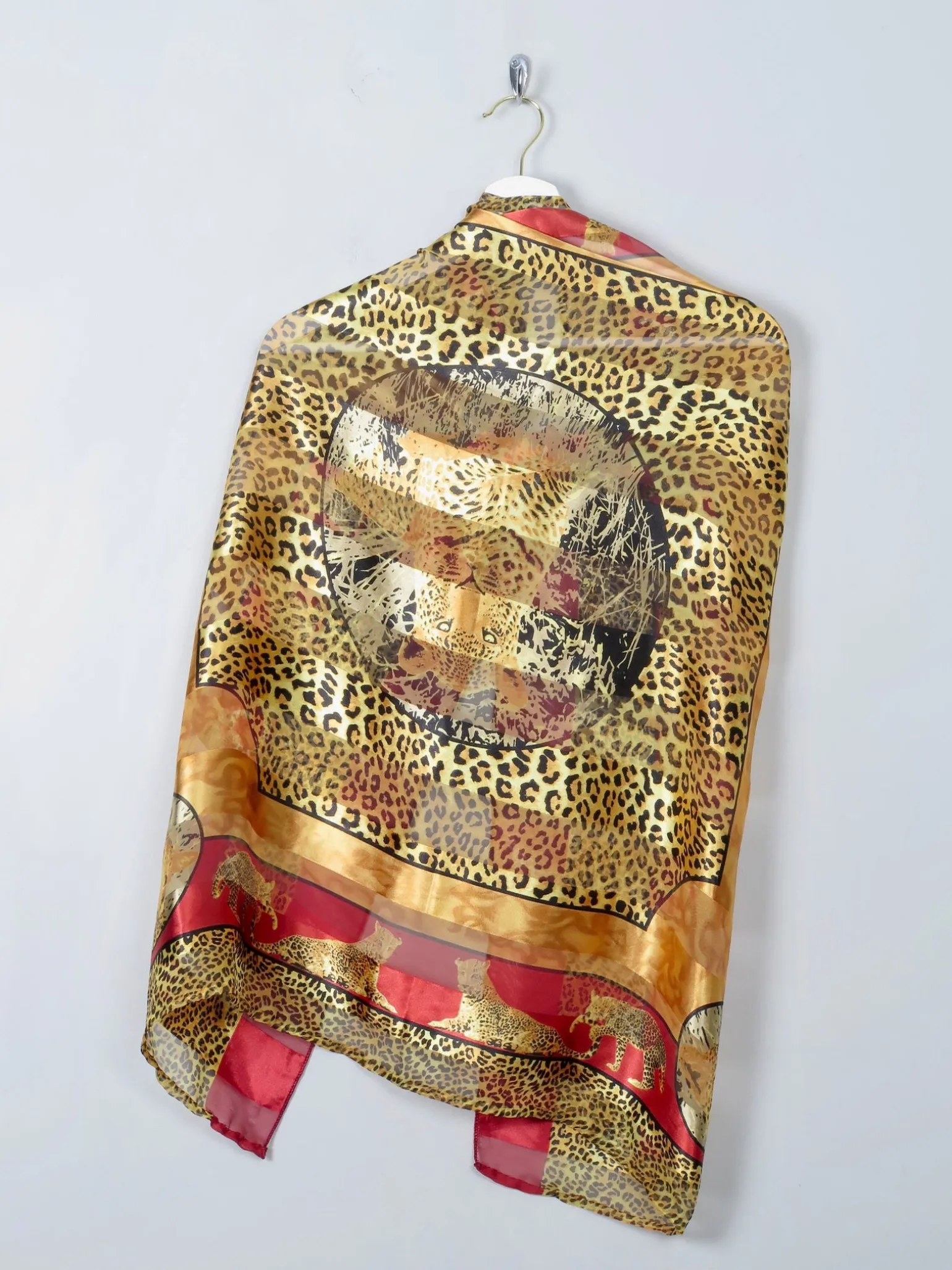 Women's Vintage Leopard Scarf