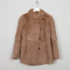 Women's Vintage Light Brown Fur Jacket S