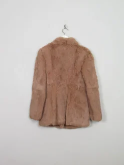 Women's Vintage Light Brown Fur Jacket S